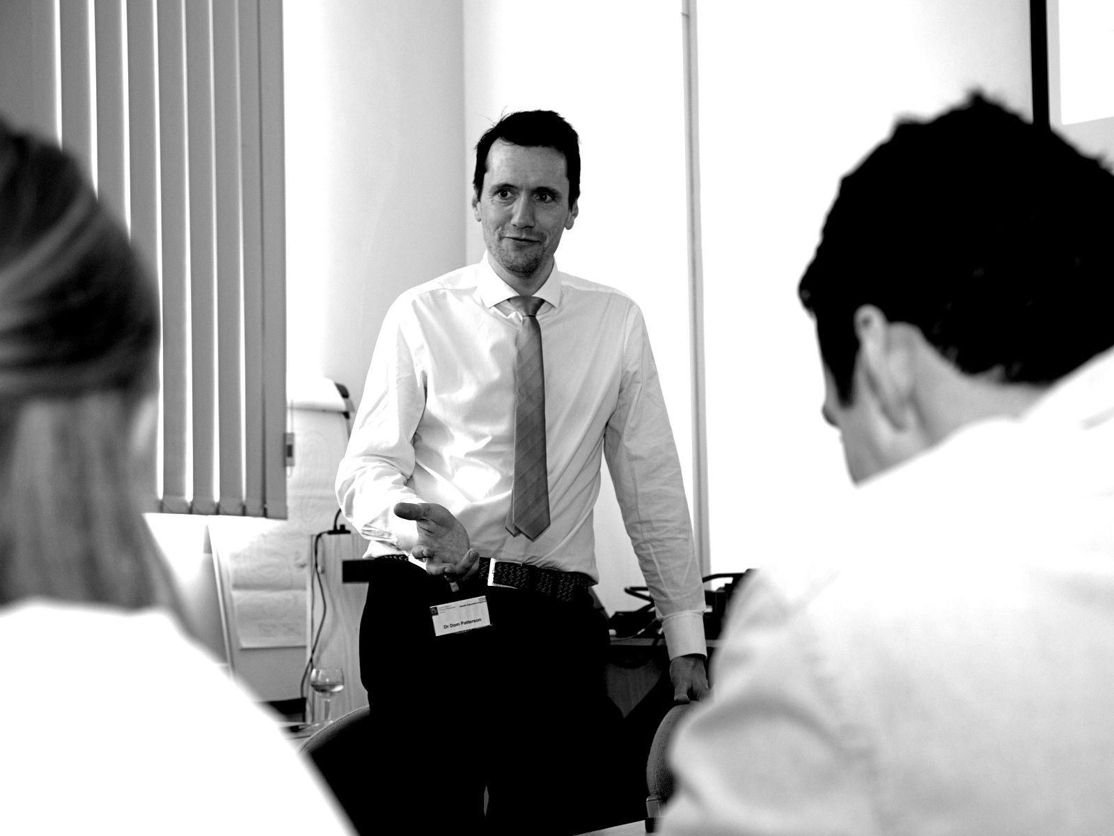 Dom Patterson teaching a group